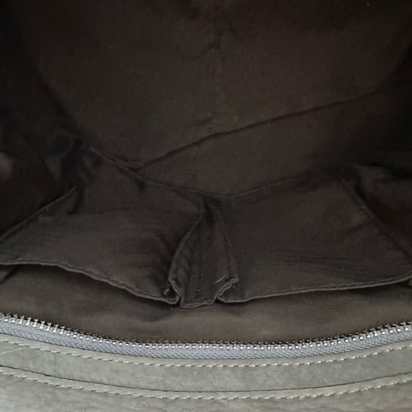 REBECCA MINKOFF Gray Suede Regan Satchel. - Picture 8 of 12